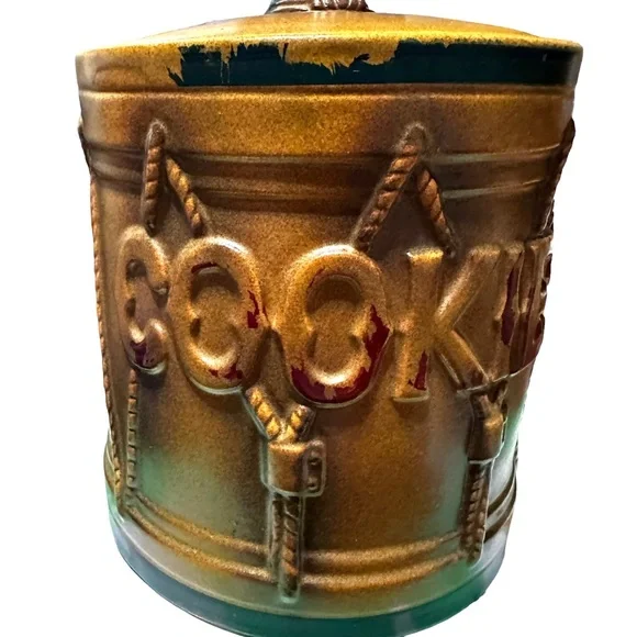 Vintage Drum Eagle Spirit ‘76 Cookie Jar Canister Japan